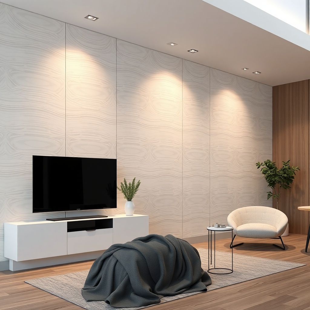 Fotorealistik bir Knauf akustik panel montaj detayı